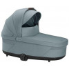 Коляска Cybex Balios S Lux TPE complete Aton S2 Moon Black Base One 4 в 1 Stormy Blue с дождевиками