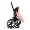 Коляска Cybex Priam IV Rosegold complete Aton B2 Dynamic Red Base One 4 в 1 Peach Pink