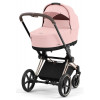 Коляска Cybex Priam IV Rosegold complete Aton B2 Dynamic Red Base One 4 в 1 Peach Pink