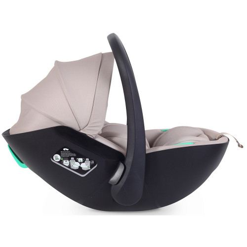 Детская коляска AmaroBaby Motus Premium Ecco Exclusive 4 в 1 с автокреслом Rant Miro Beige и базой черный