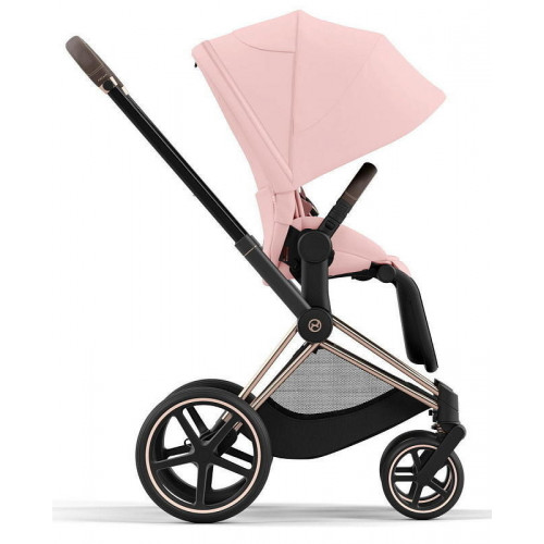 Коляска Cybex Priam IV Rosegold complete Aton B2 Dynamic Red Base One 4 в 1 Peach Pink
