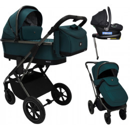 Коляска 4 в 1 Sweet Baby Rocco Air + автокресло Elegante Plus с базой i-Size ISOFIX DK780 Green (Air)