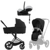 Коляска Cybex Priam IV Matt Black complete Cloud G Fog Grey Base G 4 в 1 Sepia Black