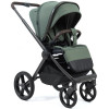 Детская коляска Peppy Monaco Thermo 4 в 1 с автокреслом Verona Black и базой Green (зеленый), рама серо-коричневая