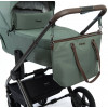 Детская коляска Peppy Monaco Thermo 4 в 1 с автокреслом Verona Black и базой Green (зеленый), рама серо-коричневая