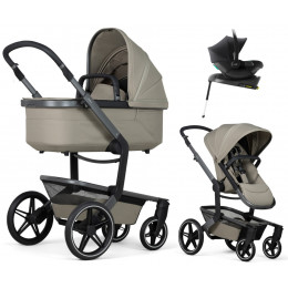 Детская коляска 4 в 1 Joolz Day 5 и автокресло Baby-Safe Core Space Black и база Baby-Safe Core Sage Green