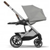 Коляска Cybex Balios S Lux SLV complete Aton B2 Volcano Black Base One 4 в 1 Stone Grey с дождевиками