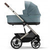 Коляска Cybex Talos S Lux TPE complete Cloud G Lava Grey Plus Base G 4 в 1 Stormy Blue с дождевиками