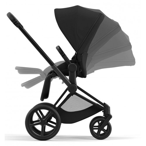 Коляска Cybex Priam IV Matt Black complete Cloud G Fog Grey Base G 4 в 1 Sepia Black