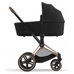 Коляска Cybex Priam IV Rosegold complete Aton B2 Volcano Black Base One 4 в 1 Sepia Black