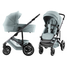 Коляска 4 в 1 Britax Roemer Smile 5Z Style и автокресло Baby-Safe Pro Style Sage green + Vario Base 5Z Harbor Blue