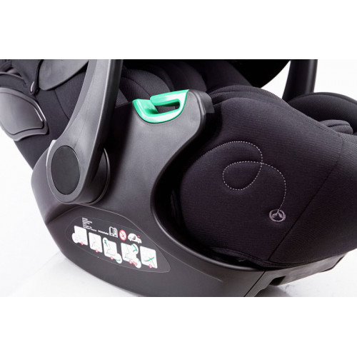 Детская коляска Peppy Monaco Thermo 4 в 1 с автокреслом Verona Black и базой Green (зеленый), рама серо-коричневая