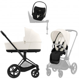 Коляска Cybex Priam IV Matt Black complete Cloud T Jeremy Scott Wings Base T 4 в 1 Off White