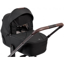 Детская коляска Peppy Monaco Thermo 4 в 1 с автокреслом First и базой Black (черный), рама серо-коричневая