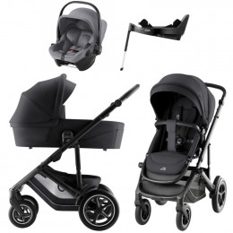 Коляска 4 в 1 Britax Roemer Smile 5Z Style и автокресло Baby-Safe Core Frost Grey + Vario Base 5Z Carbon Black