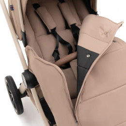 Коляска Agex Prima Pro 4 в 1 с автокреслом i-Safe Grey и базой APP232 Beige (Бежевый)