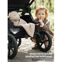 Коляска 4 в 1 Sweet Baby SBL Elegante Pro + автокресло Elegante Plus с базой i-Size ISOFIX DK780 Black