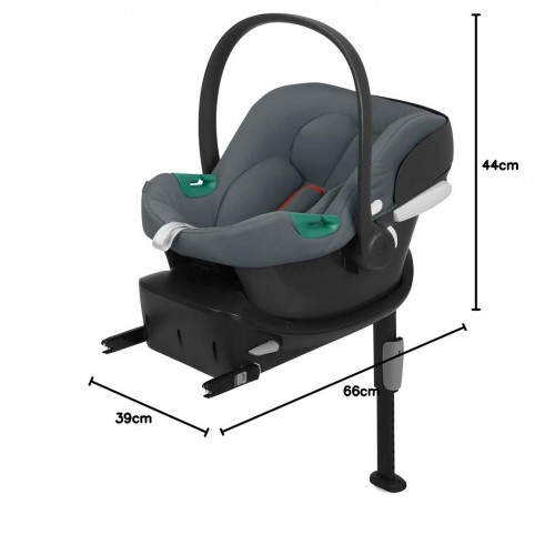Коляска Cybex Priam IV Chrome Brown complete Aton B2 Steel Grey Base One 4 в 1 Mirage Grey