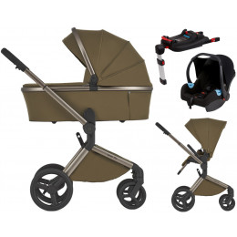 Детская коляска Anex Flo 4 в 1 и автокресло Biuco BC100B + База Anex Karwala ISOFix Astra