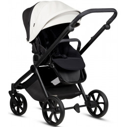 Детская коляска Tutis Mio 3 Plus Leather New 4 в 1 с автокреслом Beno Black и базой 1622200 Silver Grey