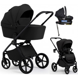 Коляска 4 в 1 Sweet Baby SBL Elegante Pro + автокресло Elegante Plus с базой i-Size ISOFIX DK780 Black