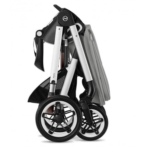 Коляска Cybex Talos S Lux SLV complete Cloud G Fog Grey Base G 4 в 1 Stone Grey с дождевиками
