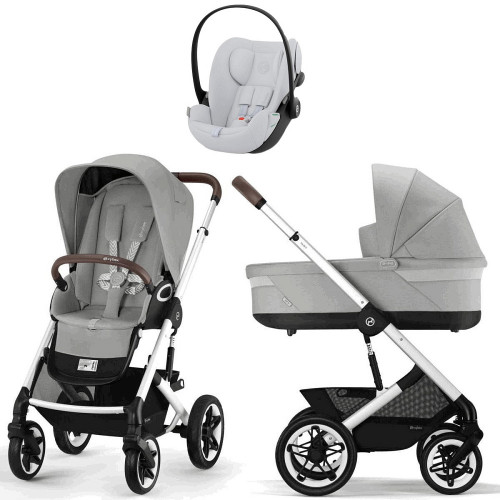 Коляска Cybex Talos S Lux SLV complete Cloud G Fog Grey Base G 4 в 1 Stone Grey с дождевиками