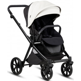 Детская коляска Tutis Mio 3 Plus Leather New 4 в 1 с автокреслом Beno Black и базой 1622200 Silver Grey