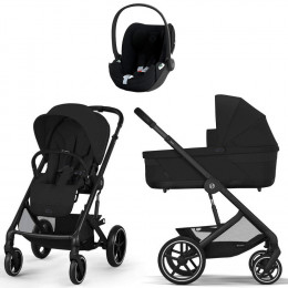 Коляска Cybex Balios S Lux BLK complete Cloud T Sepia Black Plus Base T 4 в 1 Moon Black с дождевиками