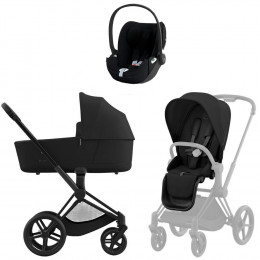 Коляска Cybex Priam IV Matt Black complete Cloud T Sepia Black Plus Base T 4 в 1 Sepia Black