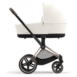 Коляска Cybex Priam IV Rosegold complete Aton S2 Ocean Blue Base One 4 в 1 Off White