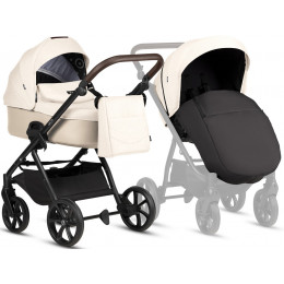 Детская коляска Tutis Leo 3 Plus 4 в 1 с автокреслом Elo Lux EduSky Black и базой 1582228 Caramel