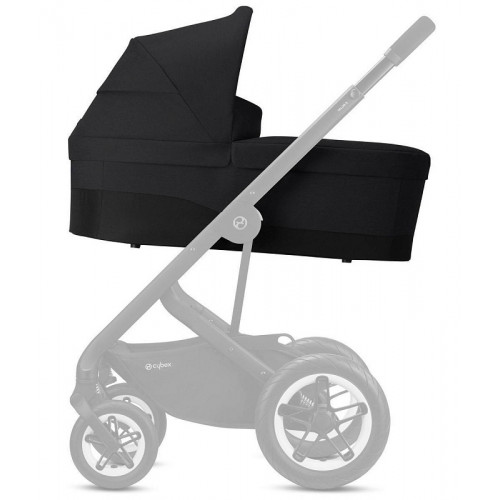 Коляска Cybex Talos S Lux BLK complete Aton B2 Bay Blue Base One 4 в 1 Moon Black с дождевиками