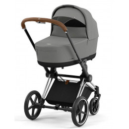 Коляска Cybex Priam IV Chrome Brown complete Cloud G Ocean Blue Plus Base G 4 в 1 Mirage Grey