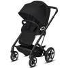 Коляска Cybex Talos S Lux BLK complete Aton B2 Bay Blue Base One 4 в 1 Moon Black с дождевиками