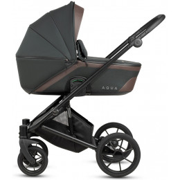 Детская коляска Noordi Aqua V2 4 в 1 с автокреслом Terra Edusky Black и базой 1482619 Forest Green
