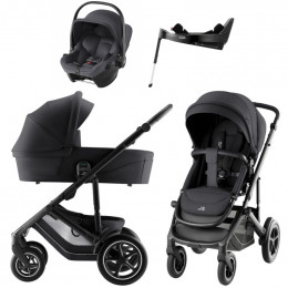 Коляска 4 в 1 Britax Roemer Smile 5Z Style и автокресло Baby-Safe Core Midnight Grey + Vario Base 5Z Carbon Black