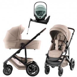 Коляска 4 в 1 Britax Roemer Smile 5Z Style и автокресло Baby-Safe Pro Jade Green + Vario Base 5Z Teak