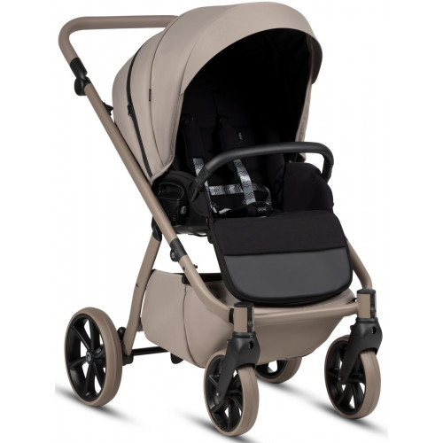 Детская коляска Tutis Uno 6 Plus Essential collection 4 в 1 с автокреслом Beno Black и базой 1602172 Taupe с сумкой