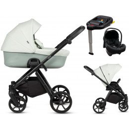 Детская коляска Tutis Leo 3 Plus 4 в 1 с автокреслом Elo Lux EduSky Black и базой 1582236 Mint