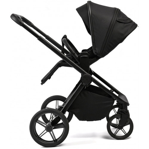 Детская коляска Peppy Monaco Plus 4 в 1 с автокреслом Jet Beige и базой Black (черный), рама черная