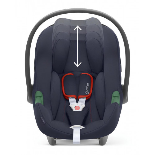Коляска Cybex Balios S Lux TPE complete Aton B2 Bay Blue Base One 4 в 1 Almond Beige с дождевиками
