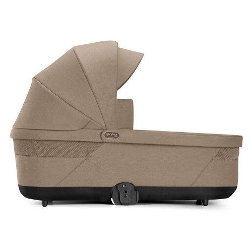 Коляска Cybex Balios S Lux TPE complete Aton B2 Bay Blue Base One 4 в 1 Almond Beige с дождевиками