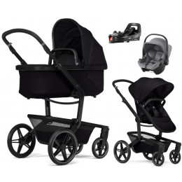 Детская коляска 4 в 1 Joolz Day 5 и автокресло Baby-Safe Core Frost Grey и база Vario Base 5Z Space Black