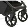 Детская коляска Peppy Monaco Plus 4 в 1 с автокреслом Jet Beige и базой Black (черный), рама черная