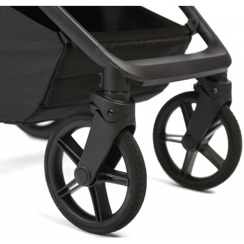 Детская коляска Peppy Monaco Plus 4 в 1 с автокреслом Jet Beige и базой Black (черный), рама черная