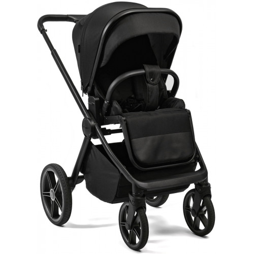Детская коляска Peppy Monaco Plus 4 в 1 с автокреслом Jet Beige и базой Black (черный), рама черная