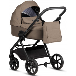 Детская коляска Tutis Leo 3 Plus 4 в 1 с автокреслом Beno Black и базой 1582261 Cinnamon