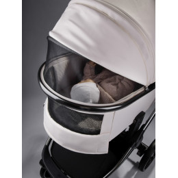 Детская коляска AmaroBaby Motus Premium Ecco 4 в 1 с автокреслом Rant Miro Graphite и базой молочный