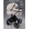 Детская коляска AmaroBaby Motus Premium Ecco 4 в 1 с автокреслом Rant Miro Graphite и базой молочный